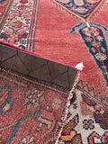 3'5 x 5'7 Antique Persian Malayer rug #2251 / 4x6 Vintage Rug - Blue Parakeet Rugs