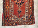 3'5 x 5'7 Antique Persian Malayer rug #2251 / 4x6 Vintage Rug - Blue Parakeet Rugs