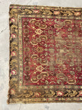 4’5 x 5’6 Worn Antique Karabagh rug #970 - Blue Parakeet Rugs