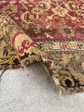 4’5 x 5’6 Worn Antique Karabagh rug #970 - Blue Parakeet Rugs