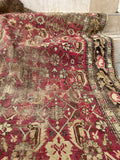 4’5 x 5’6 Worn Antique Karabagh rug #970 - Blue Parakeet Rugs