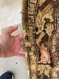 4’5 x 5’6 Worn Antique Karabagh rug #970 - Blue Parakeet Rugs