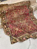 4’5 x 5’6 Worn Antique Karabagh rug #970 - Blue Parakeet Rugs