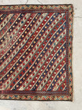 3'5 x 5'8 Antique Caucasian rug #2253 / 4x6 Vintage Rug - Blue Parakeet Rugs