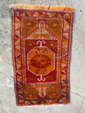 2x3 Antique Turkish Rug #1248 / 2x3 Vintage Rug