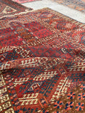 4' x 4'7 Antique Turkoman Prayer Rug #2443 - Blue Parakeet Rugs