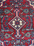 2x3 Antique Persian Scatter Rug #2783 - Blue Parakeet Rugs