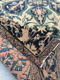 3'2 x 4'11 Antique 1920s rug (#896ML) - Blue Parakeet Rugs