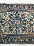 3'2 x 4'11 Antique 1920s rug (#896ML) - Blue Parakeet Rugs