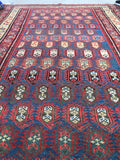3'10 x 6'10 Antique paisley field rug #542 / 4x7 vintage rug - Blue Parakeet Rugs