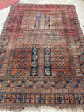 5’ x 7’4 Antique Turkoman rug #2475