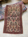 2'7 x 3'10 Antique Persian Scatter Rug #2667 - Blue Parakeet Rugs