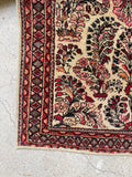 2'7 x 3'10 Antique Persian Scatter Rug #2667 - Blue Parakeet Rugs