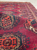 3'6 x 5'2 Antique Turkoman Rug #2476