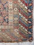 3'4 x 4'7 Antique Caucasian Rug #2576 / 3x5 Vintage Rug - Blue Parakeet Rugs