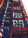 1'7 x 3'6 Small Kurdish Rug / small vintage rug / scatter rug (#949ML) - Blue Parakeet Rugs