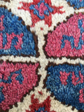 1'2 x 1'7 Small Kurdish Rug / small vintage rug / scatter rug (#948ML) - Blue Parakeet Rugs