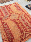 1'9 x 2'5 Antique Turkish Rug / small vintage rug / scatter rug (#950ML) - Blue Parakeet Rugs