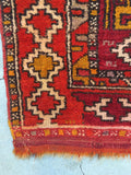 5 x 5'2 Antique Turkish Anatolian Rug (#955ML) - Blue Parakeet Rugs