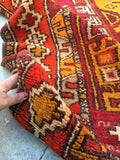 5 x 5'2 Antique Turkish Anatolian Rug (#955ML) - Blue Parakeet Rugs