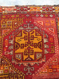 5 x 5'2 Antique Turkish Anatolian Rug (#955ML) - Blue Parakeet Rugs