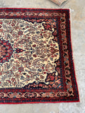 4'6 x 7'8 Vintage Persian Bidjar Rug #2293 - Blue Parakeet Rugs