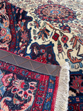 4'6 x 7'8 Vintage Persian Bidjar Rug #2293 - Blue Parakeet Rugs