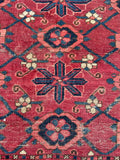 Skinny Small Antique Rug / 2'9 x 5'2 Antique Beshir Turkmen Chuval Camel Bag Face #2297