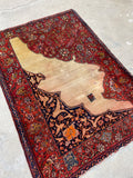 2x4 Map of Persia Rug