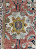 10'2 x 14' Antique rare 19th Century Sultanabad Mahal rug #2121ML / 10x14 Vintage Rug - Blue Parakeet Rugs