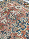 10'2 x 14' Antique rare 19th Century Sultanabad Mahal rug #2121ML / 10x14 Vintage Rug - Blue Parakeet Rugs