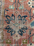 10'2 x 14' Antique rare 19th Century Sultanabad Mahal rug #2121ML / 10x14 Vintage Rug - Blue Parakeet Rugs