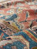 10'2 x 14' Antique rare 19th Century Sultanabad Mahal rug #2121ML / 10x14 Vintage Rug - Blue Parakeet Rugs