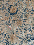 10'4 x 13'4 Antique muted Mashhad rug #2150 / 10x13 Vintage Rug - Blue Parakeet Rugs