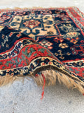2' x 2' Antique Bag face rug #2319 / antique bagface - Blue Parakeet Rugs
