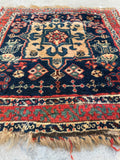 2' x 2' Antique Bag face rug #2319 / antique bagface - Blue Parakeet Rugs
