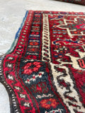 2' x 2'9 Vintage Gharajeh rug #2432 / 2x3 vintage rug - Blue Parakeet Rugs