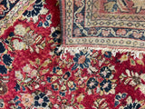 2x4 Antique Persian Sarouk Rug #2685 - Blue Parakeet Rugs