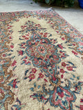 2x4 Antique Persian Kerman Rug #2684 - Blue Parakeet Rugs
