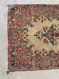 2x4 Antique Persian Kerman Rug #2684 - Blue Parakeet Rugs