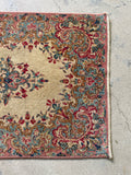 2x4 Antique Persian Kerman Rug #2684 - Blue Parakeet Rugs