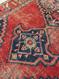 3'5 x 6'3 Antique Persian Kurdish Rug #2682 - Blue Parakeet Rugs