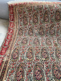 4'1 x 5'10 Antique Persian Senneh rug #2588 / 4x6 Vintage rug - Blue Parakeet Rugs