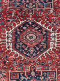 4'8 x 6'3 Antique Persian Heriz Rug #2691ML / 5x6 Heriz rug - Blue Parakeet Rugs