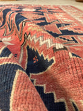 3’8 x 6’6 Antique Kuba Caucasian rug #2018 / 4x6 Vintage rug - Blue Parakeet Rugs