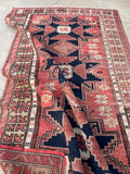 3’8 x 6’6 Antique Kuba Caucasian rug #2018 / 4x6 Vintage rug - Blue Parakeet Rugs