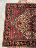 4’7 x 6’6 Antique and fine 19th Century rug / #JLheirloom) / 5x7 Vintage Rug - Blue Parakeet Rugs