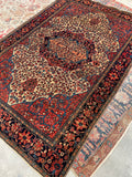 4’7 x 6’6 Antique and fine 19th Century rug / #JLheirloom) / 5x7 Vintage Rug - Blue Parakeet Rugs