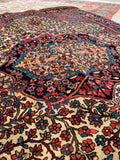 4’7 x 6’6 Antique and fine 19th Century rug / #JLheirloom) / 5x7 Vintage Rug - Blue Parakeet Rugs