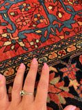4’7 x 6’6 Antique and fine 19th Century rug / #JLheirloom) / 5x7 Vintage Rug - Blue Parakeet Rugs